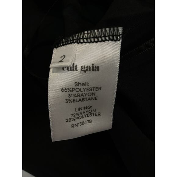 Cult Gaia 'Torielle' Black Ponte Skirt Size 2 - NWT - Picture 5 of 5